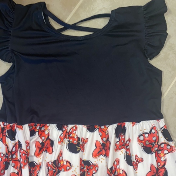 Minnie bow flutter sleeve twirl dress - Picture 4 of 4